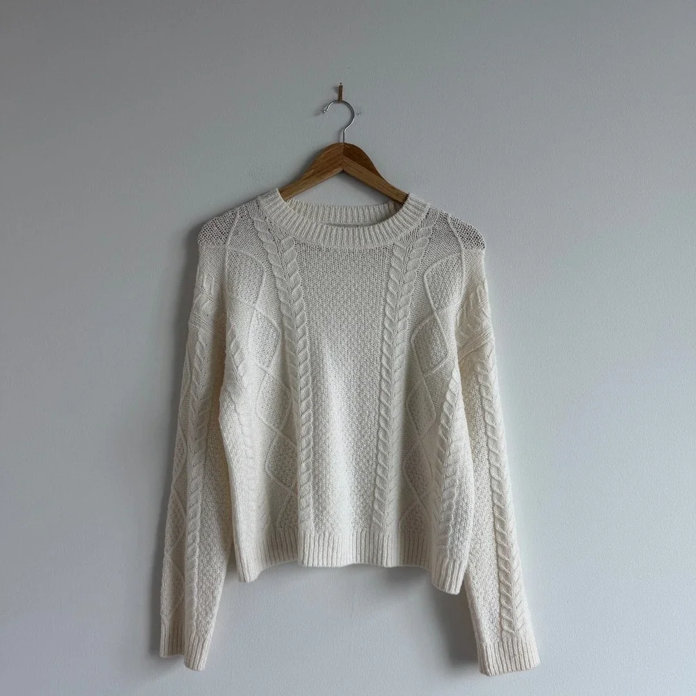 Women's‎ Vince Cable Knit Merino Wool Blend Pullover Size Small